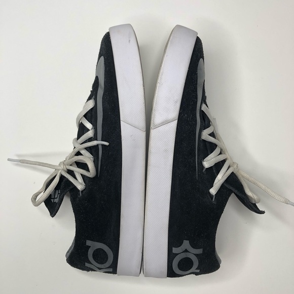 NIKE KD Kevin Durant Vulc GS Black Silver White Lace-up Basketball Sneakers Shoe - Picture 5 of 15